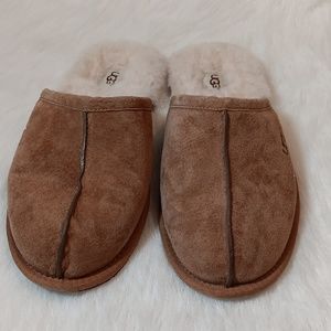 UGG Chestnut Suede Slippers